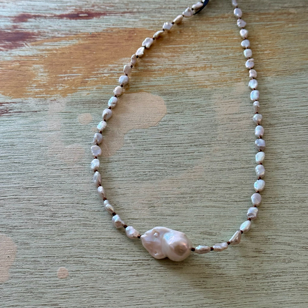 Fireball Pearl Necklace