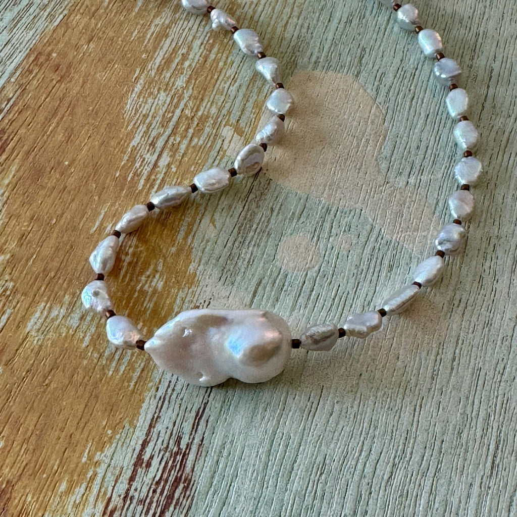 Fireball Pearl Necklace