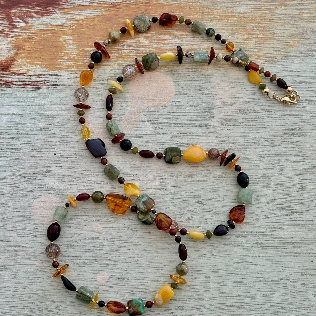 Amber Necklace Long