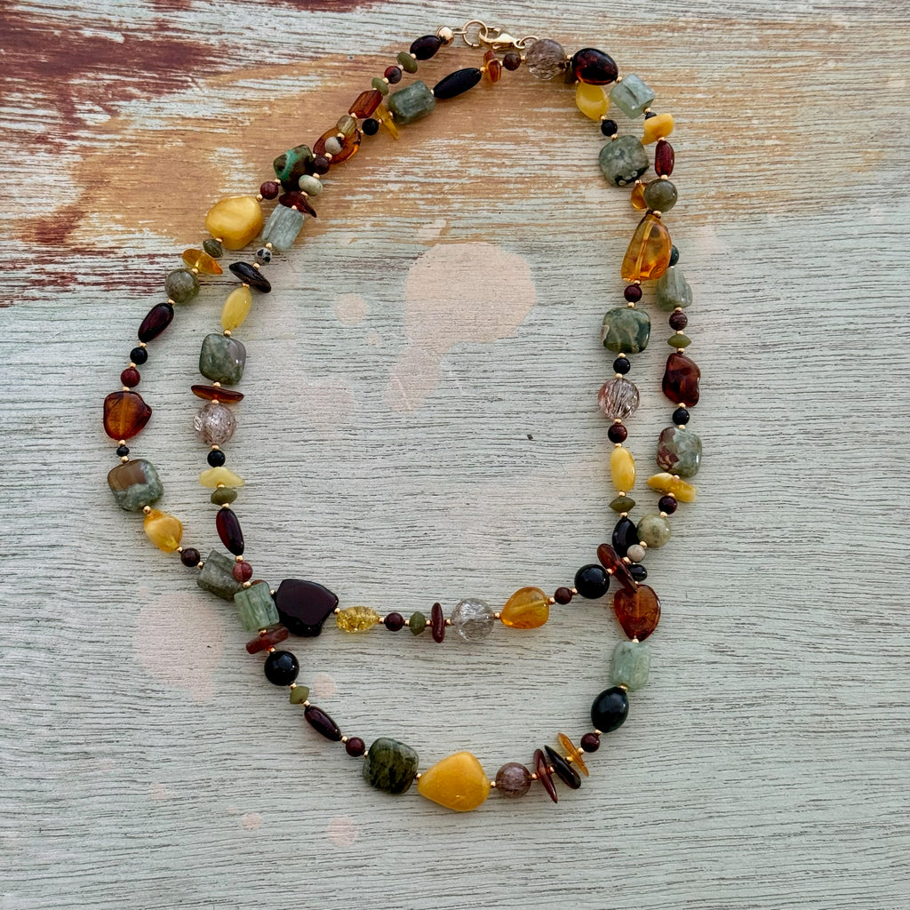 Amber Necklace Long