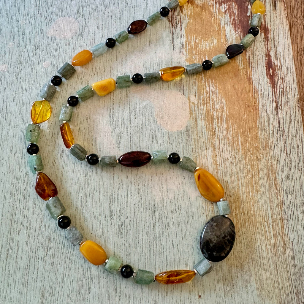 Baltic Amber & Kyanite