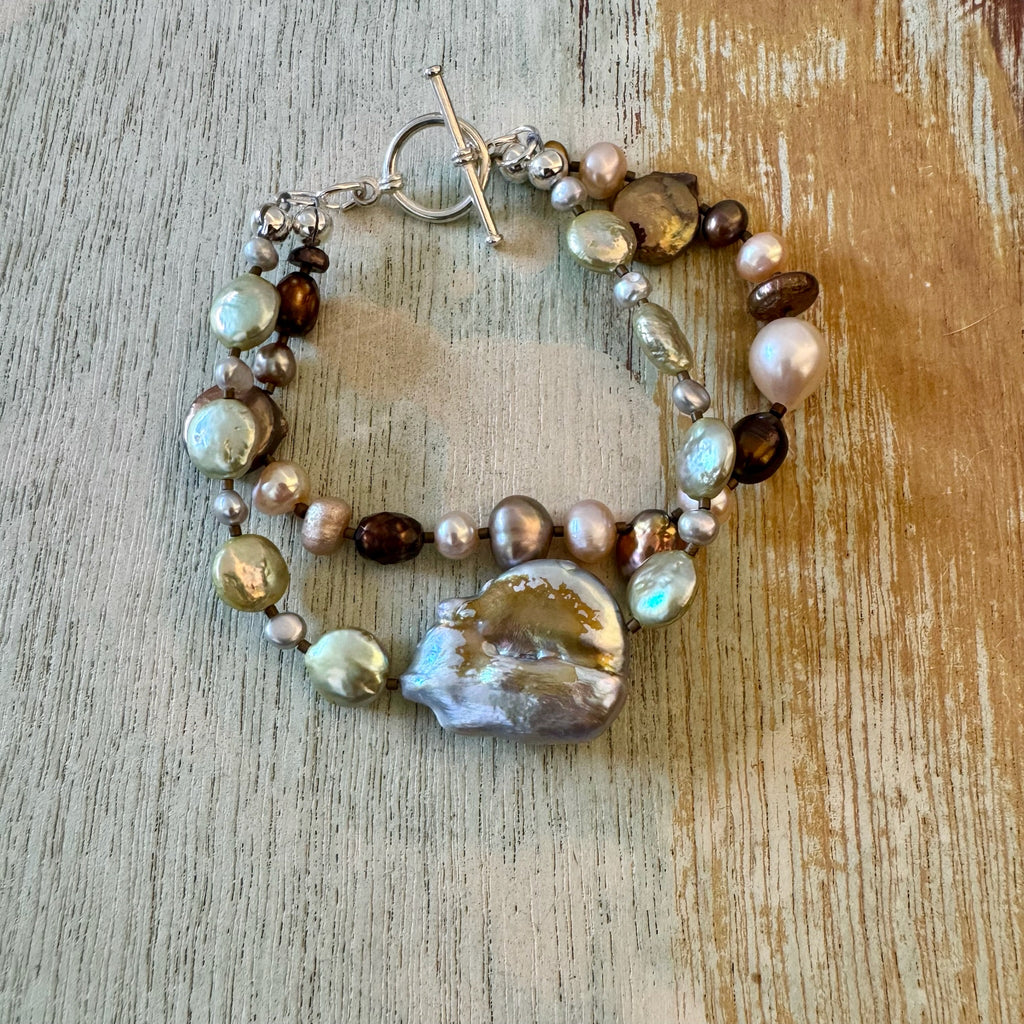 Double Strand Pearl Bracelet