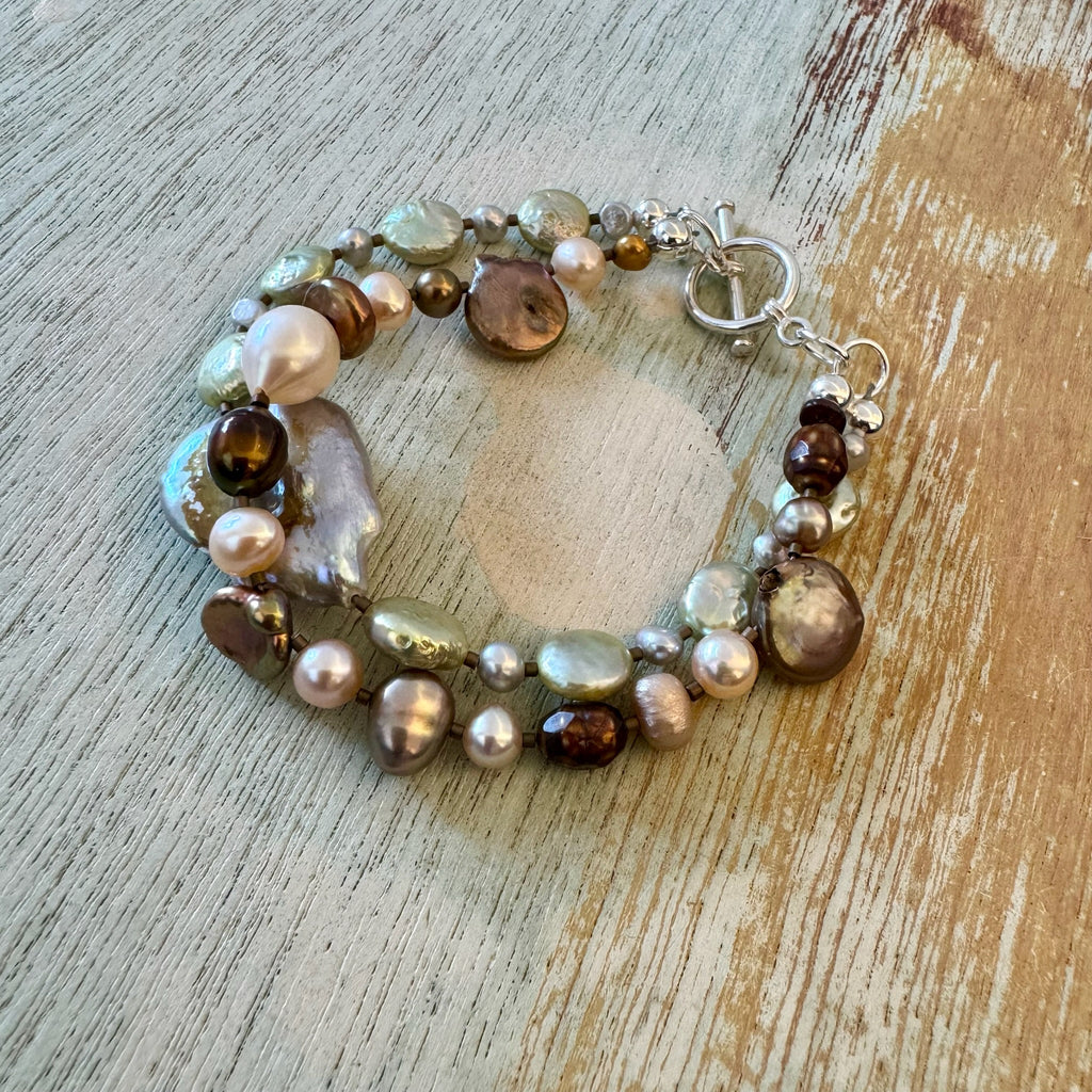 Double Strand Pearl Bracelet