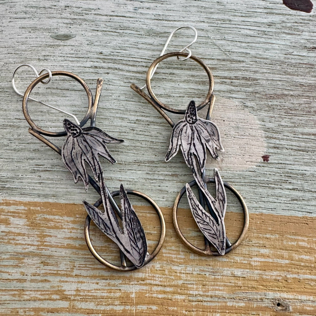 Coneflower Earrings