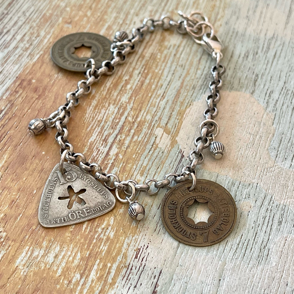 Swedish Steamship Token Bracelet